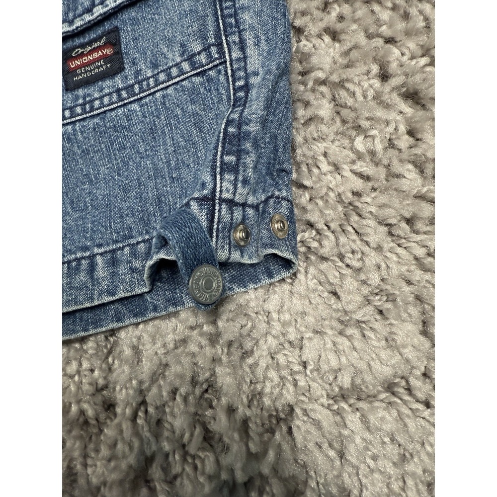 Vintage‎ Y2K Union Bay Contrast Stitch Denim Drawstring Cargo Shorts Womens 13 - Picture 9 of 16
